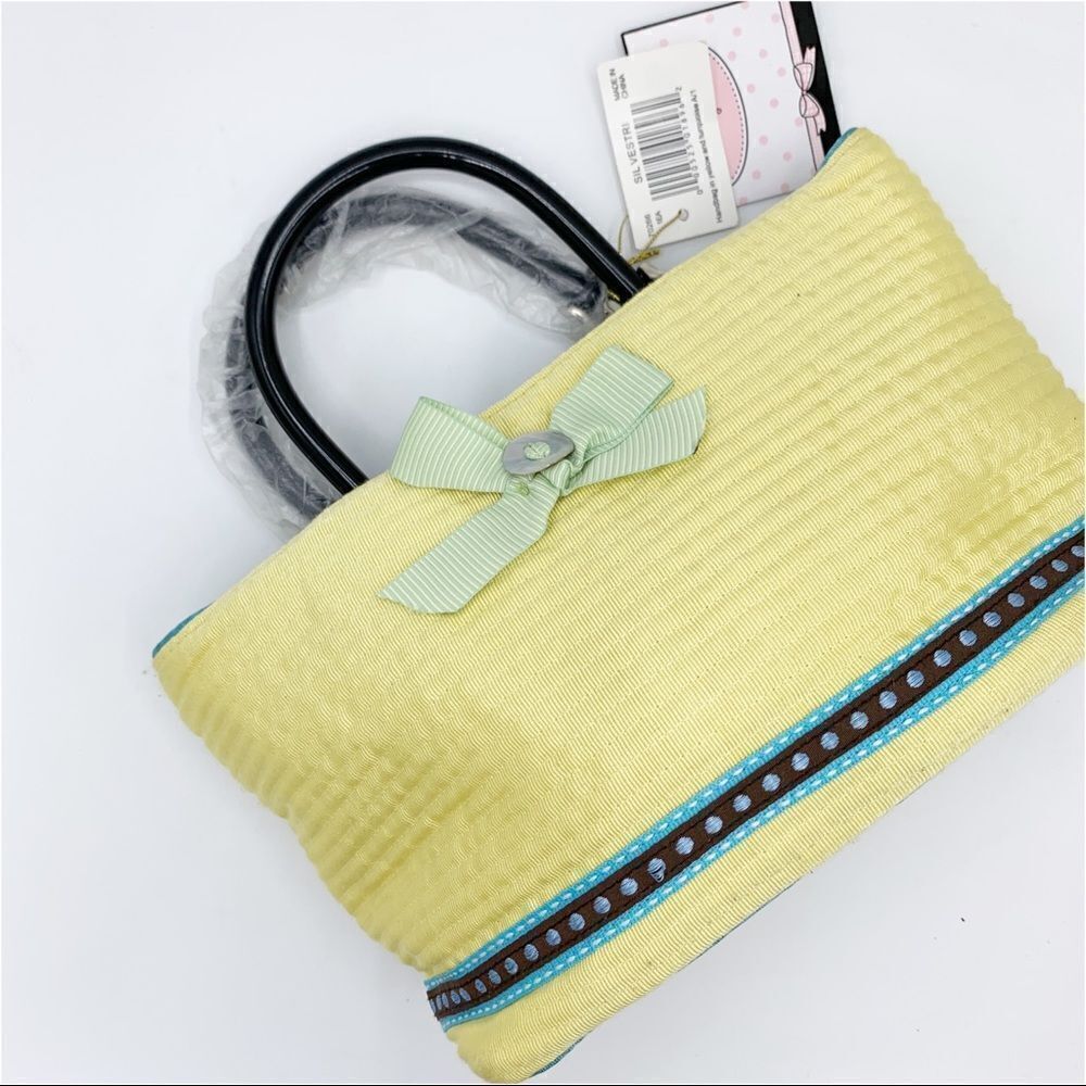 Carleen Powell for Silvestri Yellow Quilted Bag Set‎ NEW w/Tags